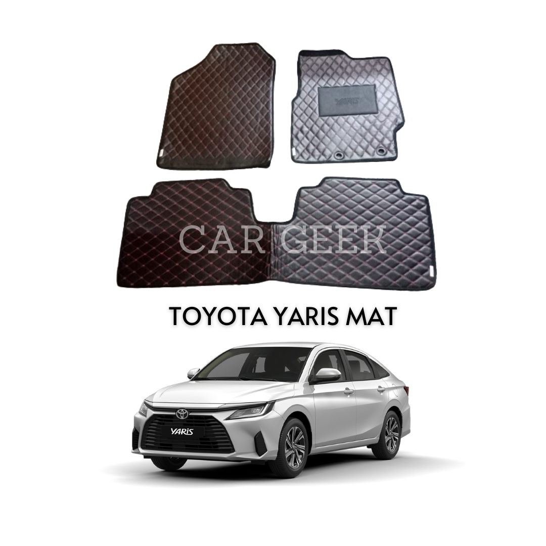 Toyota Yaris 7D Flat Style Floor Mats