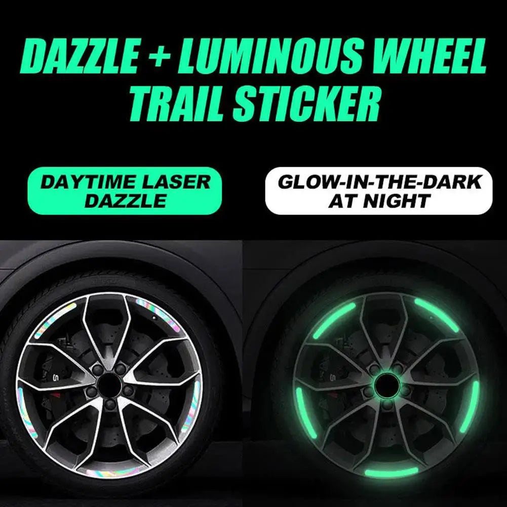 Luminous Tire/Rim Anti-Collision Sticker 20pc