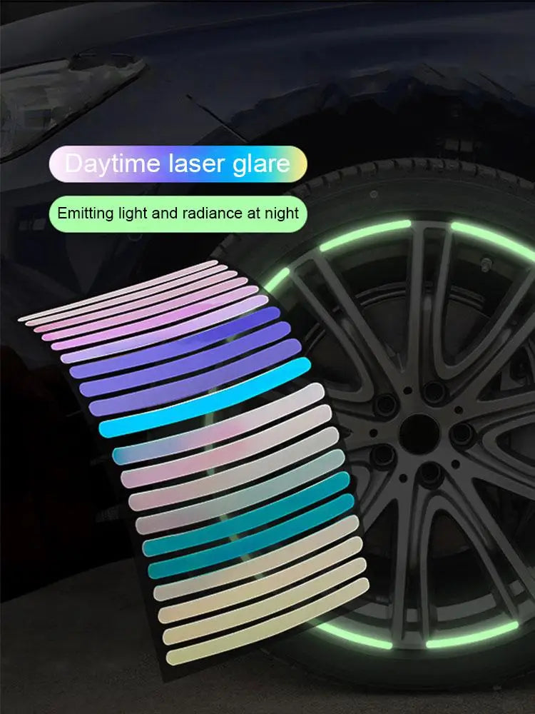 Anti Collision Sensor Sticker Luminous Tire Anti-Collision Sticker 20pc