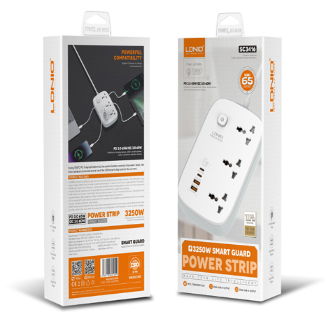 LDNIO 65A-3250W Smart Guard Power Strip