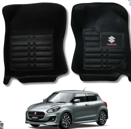 Suzuki Swift 5D With LOGO Custom Floor Mat-2021-2025-